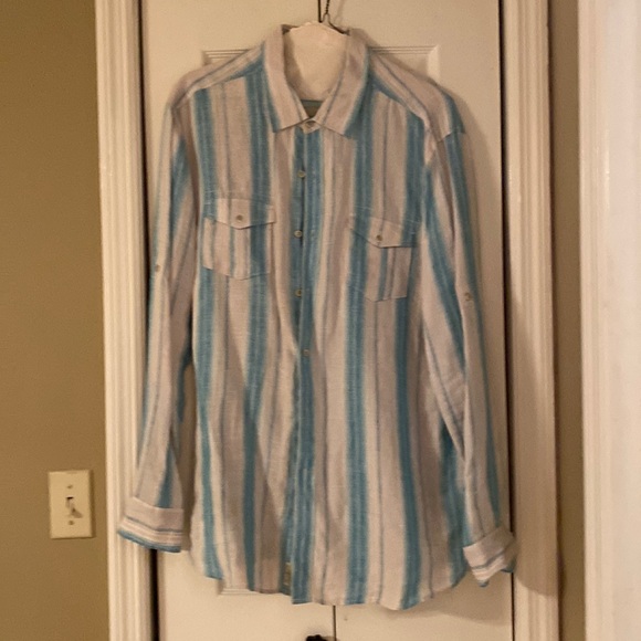 ocean and coast Other - Mens 100% linen shirt